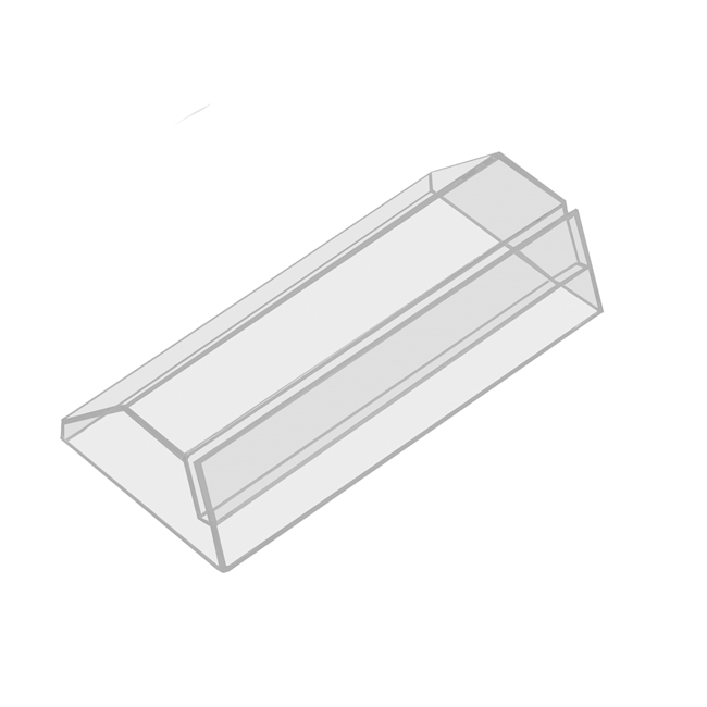 Angled Information Holder 100 mm